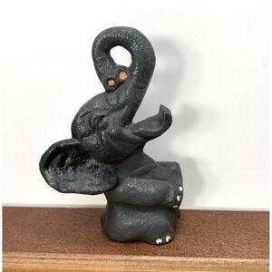 Vintage Wilton Grey Cast Metal Elephant Figure Bottle‎ Opener